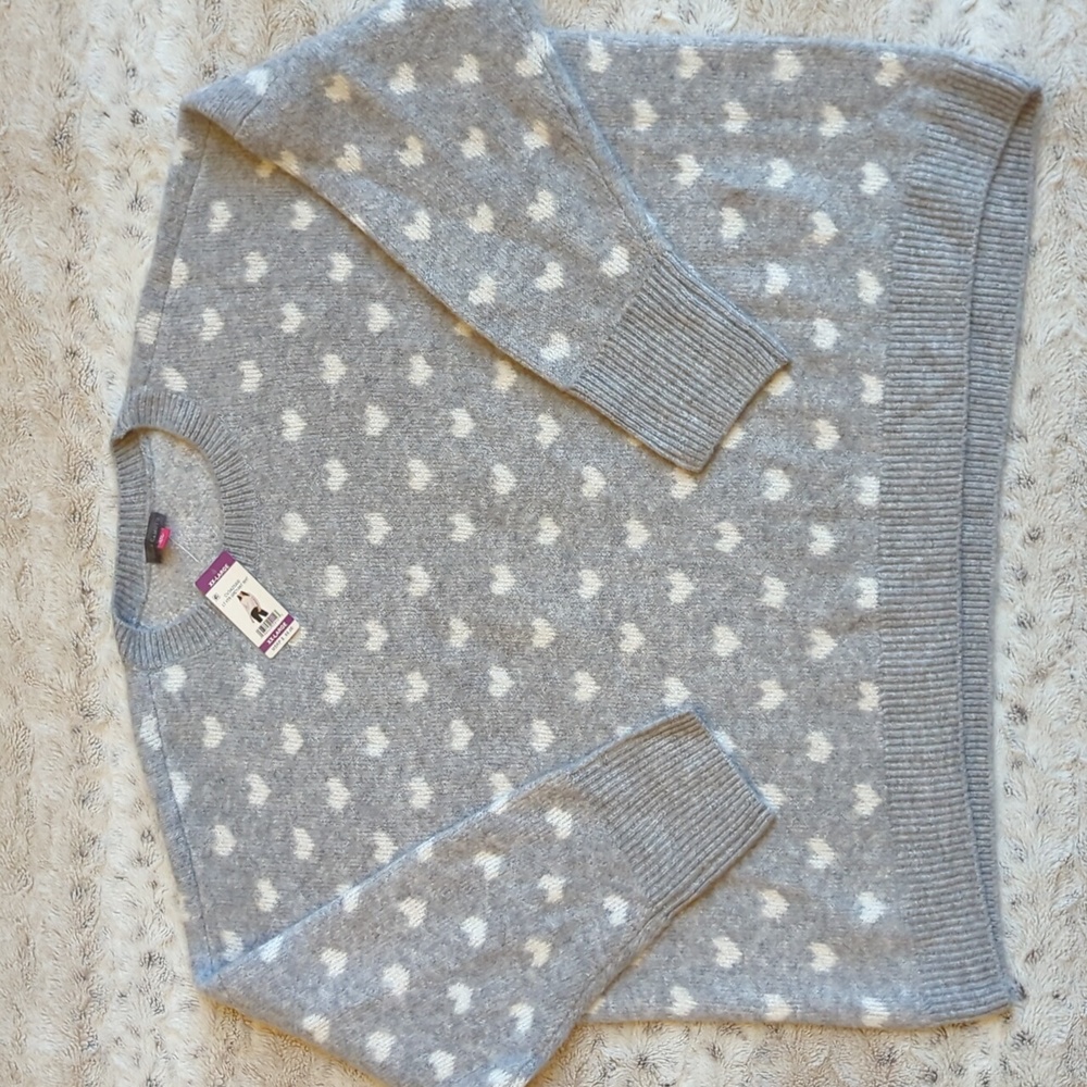 Vince Camuto Cozy Heart Sweater